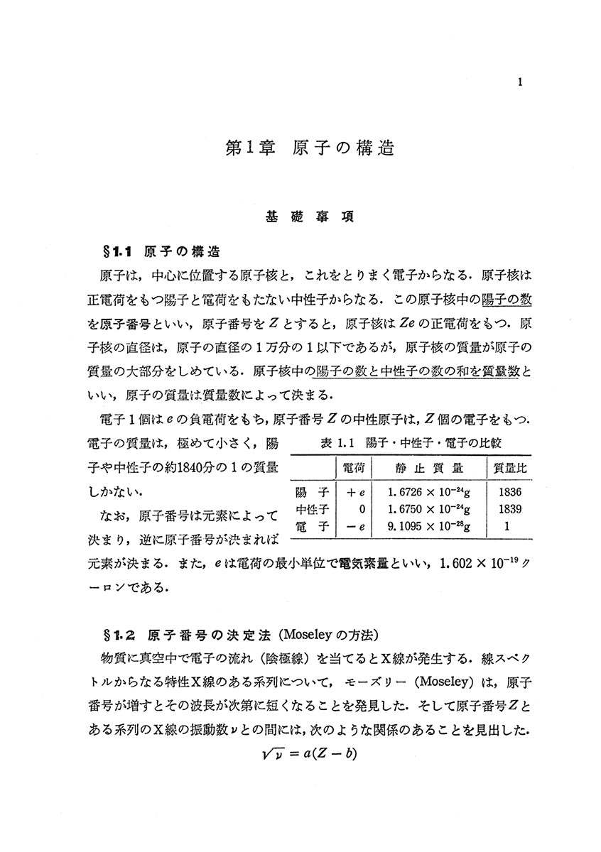 『基礎演習シリーズ 一般化学』 内容見本