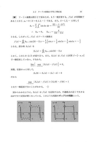 『フーリエ解析へのアプローチ』 内容見本