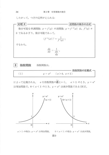 『例と図で学べる 微分積分』 内容見本