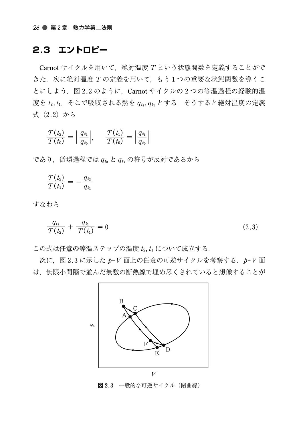 『熱力学講義』 内容見本