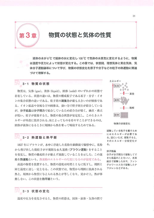『理科教育力を高める 基礎化学』 内容見本