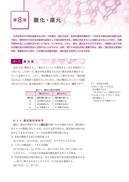 『薬学系のための 基礎化学』 内容見本
